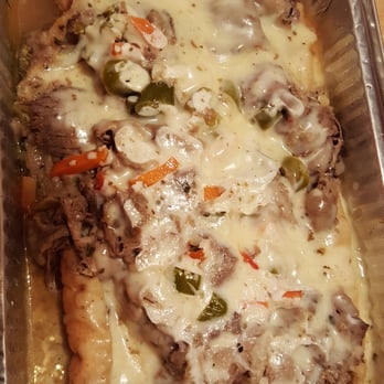 Damenzo's Pizza - Super Italian Beef dipped with hot peppers and mozzarella cheese - Pizza Near Me - Chicago, Illinois Damenzo's Pizza - Super Italian Beef dipped with hot peppers and mozzarella cheese - Pizza Near Me - Chicago, Illinois