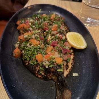 Little Maven - Grilled Trout - New American Near Me - New York, New York Little Maven - Grilled Trout - New American Near Me - New York, New York