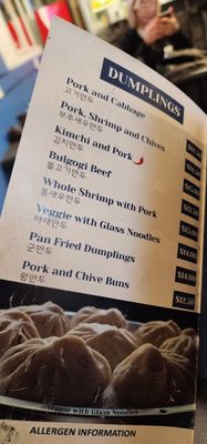Menu photo 4 Chubby Dumpling Victoria, BC