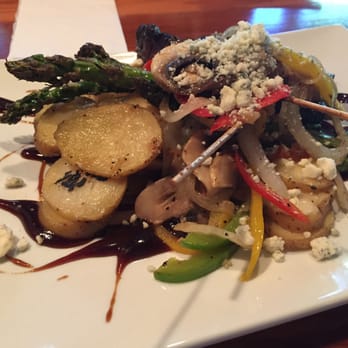 Itty Bitty Bar - Hanger steak skewers, with sautéed veggies and potatoes... YUMMY!! - Bars Near Me - Holland, Michigan
