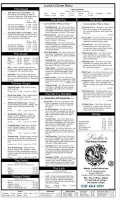 Menu photo 3 Luckie's Thai-Asian Cuisine Tucson, AZ Menu photo 3 Luckie's Thai-Asian Cuisine Tucson, AZ