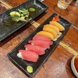 Osaka Castle El Nido - Salmon / Tuna Nigiri Marinated Cucumber( like a lot)