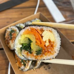 Spicy Dried Squid Kimbap