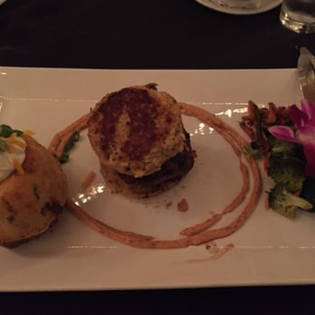 Bastien's - Bacon wrapped filet mignon topped with crab cakes. Not the best - Steakhouses Near Me - Denver, Colorado Bastien's - Bacon wrapped filet mignon topped with crab cakes. Not the best - Steakhouses Near Me - Denver, Colorado