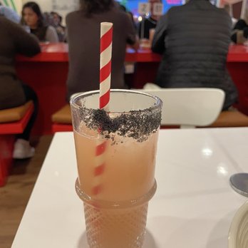 Pitfire Pizza - Everybody wants some cocktail. It comes filled to the top, but I already drank some. - Pizza Near Me - Orange, California