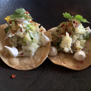 Octavia - Dungeness crab tostadas - New American Near Me - San Francisco, California Octavia - Dungeness crab tostadas - New American Near Me - San Francisco, California