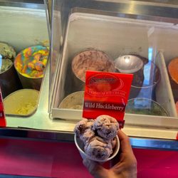 Sundae's Ice Cream & Italian Ice - Huckleberry ice cream. Drove all the way from California for this!! Best stop on the way to the Grand Tetons!!!