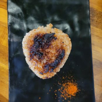 mochiron Izakaya - Grilled rice ball with salmon - Izakaya Near Me - Astoria, New York mochiron Izakaya - Grilled rice ball with salmon - Izakaya Near Me - Astoria, New York