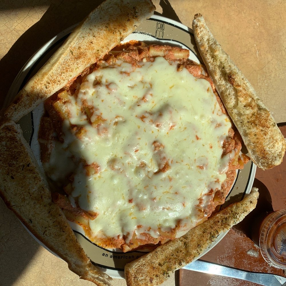 Pizza and Bones - Baked Ziti Parmesan - Burgers Near Me - Dryden, New York
