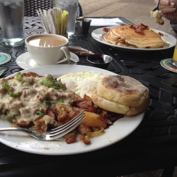 McMenamins Pub - Chicken fried steak breakfast; maple bacon pancakes -- outside under the awning! - Bars Near Me - McMinnville, Oregon McMenamins Pub - Chicken fried steak breakfast; maple bacon pancakes -- outside under the awning! - Bars Near Me - McMinnville, Oregon