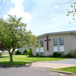 Cheektowaga Community Bapt Church - Side and back view of CCBC from Claudette Ct where you enter the parking lot.