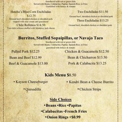 Hatcha's Grill - Menu