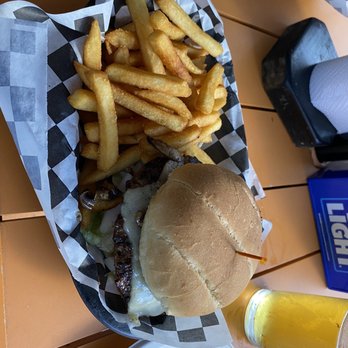 Upper Deck - Black and blue burger - Sports Bars Near Me - Mount Airy, Maryland