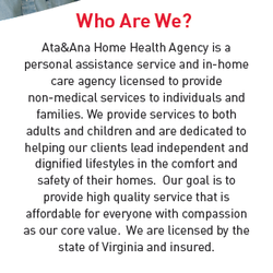 Ata & Ana Home Health Agency - Ata&Ana About Us