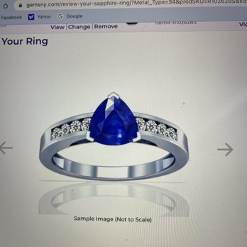GemsNY - I love my .96 sapphire with eight little diamonds. It's beautiful and the right size for me to wear daily. I love it. - Jewelry Near Me - Fort Lee, New Jersey GemsNY - I love my .96 sapphire with eight little diamonds. It's beautiful and the right size for me to wear daily. I love it. - Jewelry Near Me - Fort Lee, New Jersey