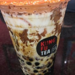 Milk strike with Wow milk- red bean with boba Milk strike with Wow milk- red bean with boba