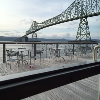 Bridgewater Bistro - View of the bridge from my table. - New American Near Me - Astoria, Oregon