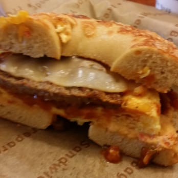 Einstein Bros. Bagels - Signature Egg on a Cheese a Begal - Bagels Near Me - Encinitas, California Einstein Bros. Bagels - Signature Egg on a Cheese a Begal - Bagels Near Me - Encinitas, California