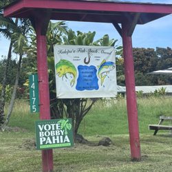 Hukipaa Fish Shack - Don't miss the sign, you past this, you've gone too far. Turn around and park LOL.
