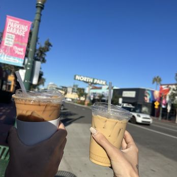 Holsem Coffee - Strawberry oat latte and sea salt caramel latte - Coffee & Tea Near Me - San Diego, California