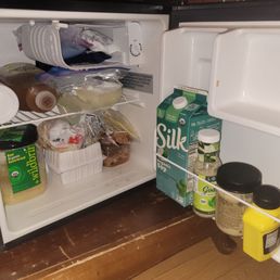 The fridge was on the much smaller size, but I was able to make it work. The fridge was on the much smaller size, but I was able to make it work.