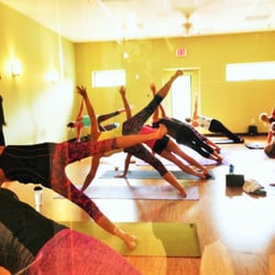 Gotta Yoga Studio - A view of Hot Yoga through the Barn Door window!! Hot and Powerful.!!