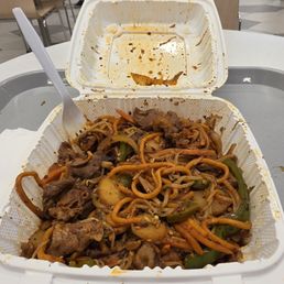 Not even a full container, most of it went over the edge while she hastily moved it around. Not even a full container, most of it went over the edge while she hastily moved it around.