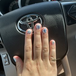 Stampede Toyota - My nails completed while they were working on my truck!
