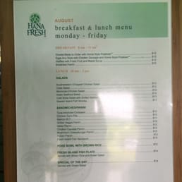 Menu! They also have smoothies and juice! All really good!