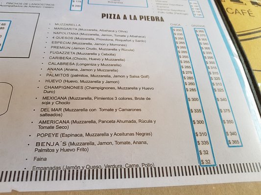 Menu photo 1 Benja's Carilo, C
