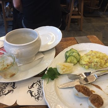 Servus Colonia Alpina - I ate all but two pieces of weiswurst and some potato salad - Bavarian Near Me - Cologne, NW