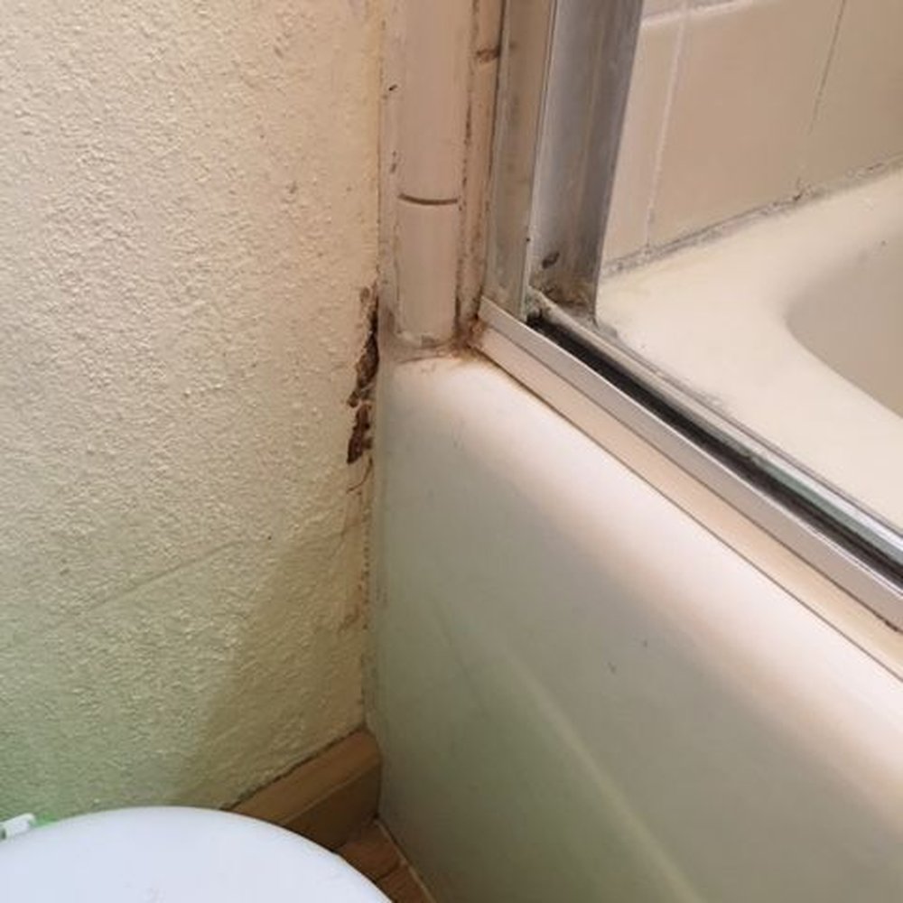 Cobex Construction Group - Old tub with water damage. - Roofing Near Me - Roseville, California Cobex Construction Group - Old tub with water damage. - Roofing Near Me - Roseville, California