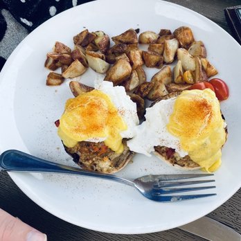 The Beachcomber - Crabcake Benedict - Seafood Near Me - Newport Beach, California The Beachcomber - Crabcake Benedict - Seafood Near Me - Newport Beach, California