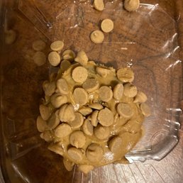 here is my peanut butter doughnut with peanut butter chip yummy here is my peanut butter doughnut with peanut butter chip yummy