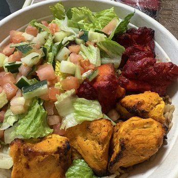 Kebab Express - Tandoori chicken and kebab chicken over rice - Kebab Near Me - New York, New York Kebab Express - Tandoori chicken and kebab chicken over rice - Kebab Near Me - New York, New York