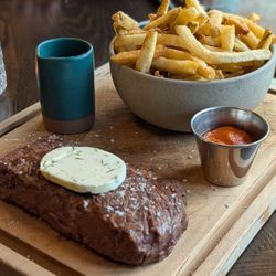 Quartermaster Eatery - Steak Frites (10oz AAA Alberta Striploin)