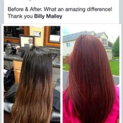 Malley's Hair Salon - Looking for a change doesn't have to be too drastic. Just new shaping of the haircut and correct the color
