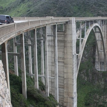 Bixby Bridge - Looking south on Highway One - Landmarks & Historical Buildings Near Me - Monterey, California
