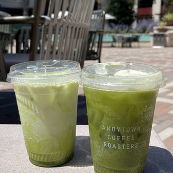 Andytown Coffee Roasters - Matcha latte and matcha plover! - Cafes Near Me - Menlo Park, California