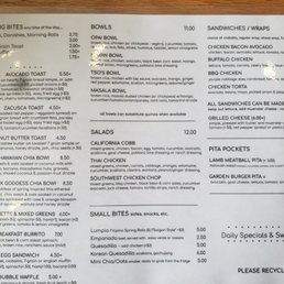 Menu (April 2022)