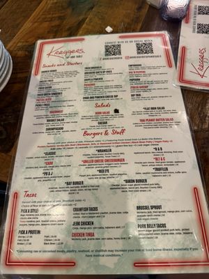 Menu photo 2 Kregger's Tap and Table Ashland, VA