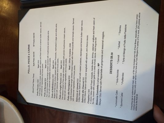 Menu photo 5 Giovannetti's Vista, CA