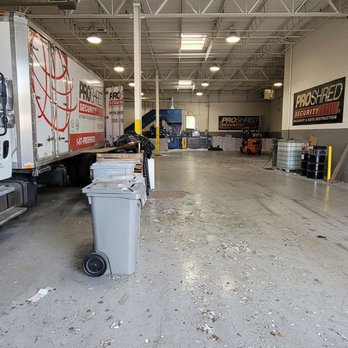 PROSHRED Chicago - have many documents  truck is not there you can leave it and it will be done safely.  dock in the back where they do ship out bales of paper - Shredding Services Near Me - Tinley Park, Illinois
