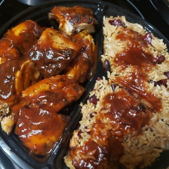 Sweet Royalty Grill - Jerk Chicken with Rice and Peas aka beans. - Food Delivery Services Near Me - Tucson, Arizona Sweet Royalty Grill - Jerk Chicken with Rice and Peas aka beans. - Food Delivery Services Near Me - Tucson, Arizona