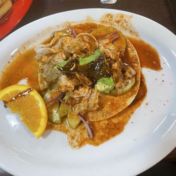 Mariscos El Rey - Aguas chiles tostada (red) - Mexican Near Me - Colorado Springs, Colorado Mariscos El Rey - Aguas chiles tostada (red) - Mexican Near Me - Colorado Springs, Colorado