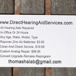 Direct Hearing Aid Services - Some of what they do... Plus, super kind people.