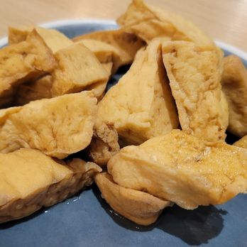 MonGa Cafe - Triangle Fried Tofu, 三角油豆腐, $6.49 - 2 Stars - Taiwanese Near Me - Bellevue, Washington MonGa Cafe - Triangle Fried Tofu, 三角油豆腐, $6.49 - 2 Stars - Taiwanese Near Me - Bellevue, Washington