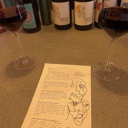 On the left Pinot Noir, on the right Cab. On the left Pinot Noir, on the right Cab.