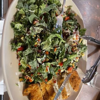 Pie Tap Pizza + Rotisserie + Bar - Crispy chicken chopped salad. BEST salad I've ever had - hands down! - Pizza Near Me - Fort Worth, Texas Pie Tap Pizza + Rotisserie + Bar - Crispy chicken chopped salad. BEST salad I've ever had - hands down! - Pizza Near Me - Fort Worth, Texas