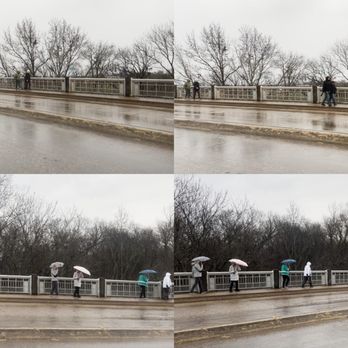 Edmund Pettus Bridge - The group as they are crossing at 12:15pm - Landmarks & Historical Buildings Near Me - Selma, Alabama